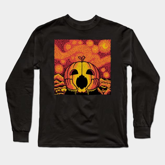 The Starry Halloween Night by Tobe Fonseca Long Sleeve T-Shirt by Tobe_Fonseca